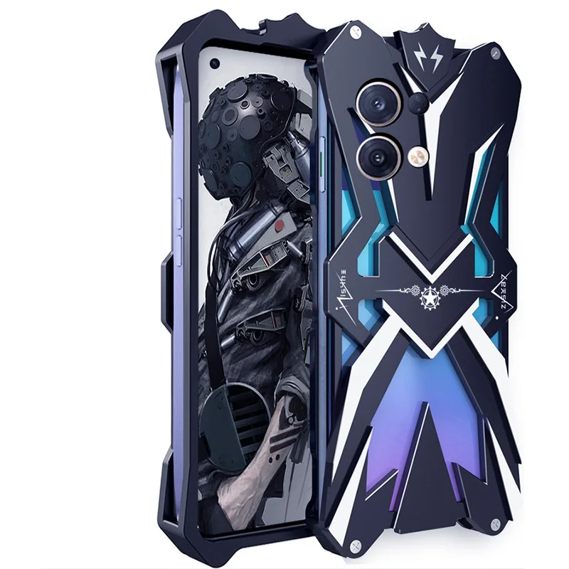 

Original Zimon Luxury Thor Heavy Duty Armor Metal Aluminum Mobile Phone Case Covers For Oppo Reno 7 8 Reno7 Reno8 Pro Cover Case