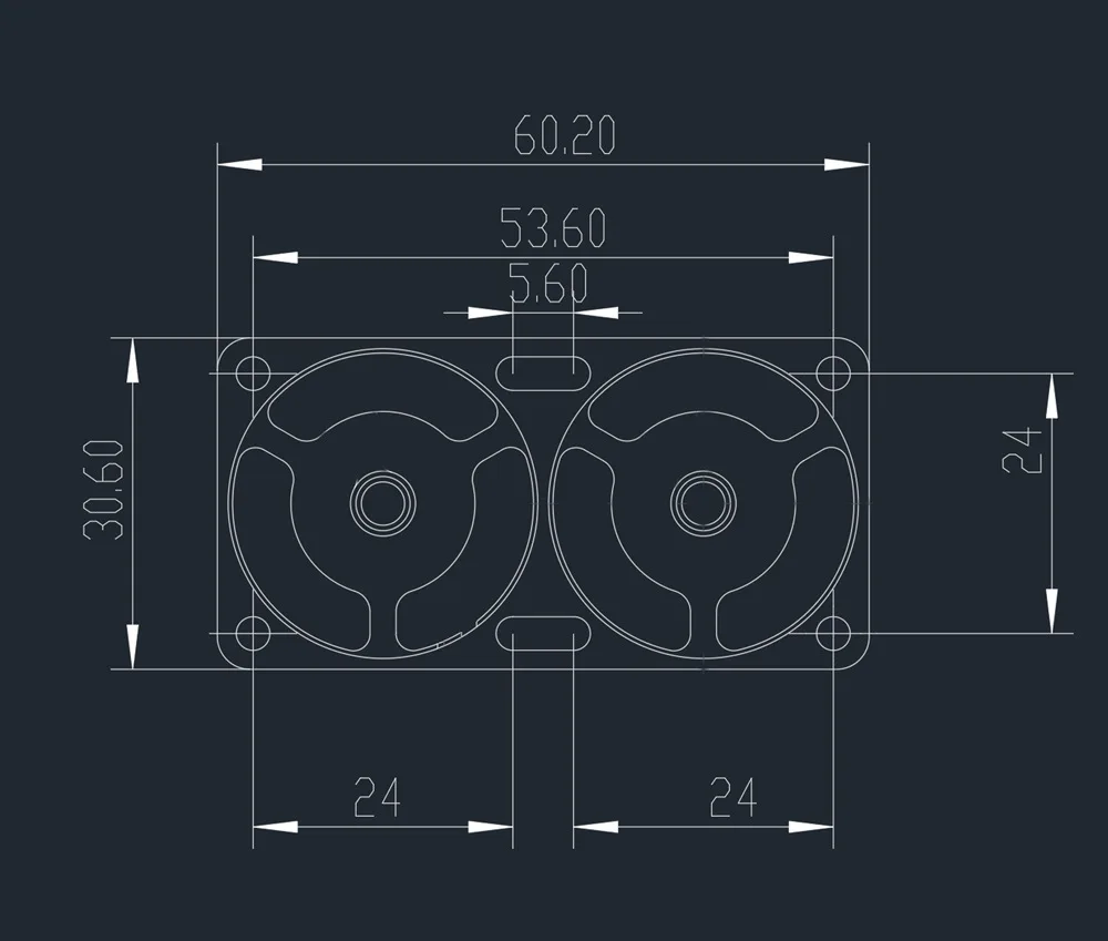 RC car for 1/7 1/8 1/10 Motor radiator 540 550 3650 3660 3670 Motor cooling high-speed fan dual fan 3010 5