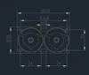 RC car for 1/7 1/8 1/10 Motor radiator 540 550 3650 3660 3670 Motor cooling high-speed fan dual fan 3010 5