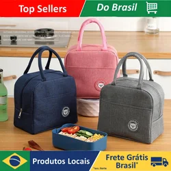 Bolsa Térmica Portátil Com Isolamento Térmico De Desenho Moda Enviar cor aleatória
