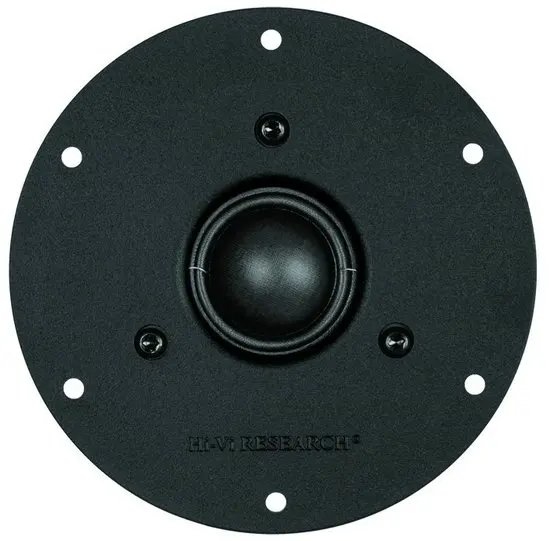 1 Pieces Original HiVi Q1R/Q2R Black Fabric Dome Tweeter Speaker Driver Unit Magnetism Shielded 6ohm/15W RMS D116mm