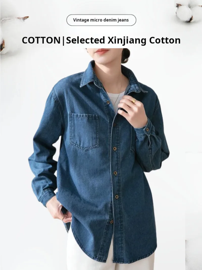 Рисунок 2 - Женская тонкая джинсовая рубашка