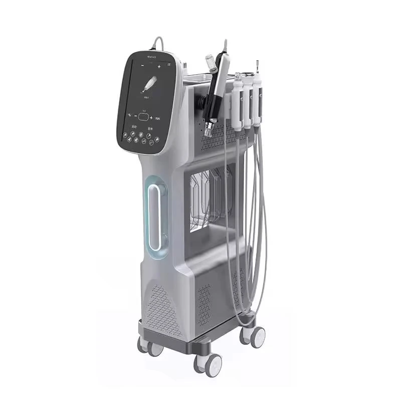 2025  high quality 9 in Oxygen Therapy Jet Peel Face Lifting Hydro Microdermabrasion Oxygenation Infusion Aqua Facial Device 3