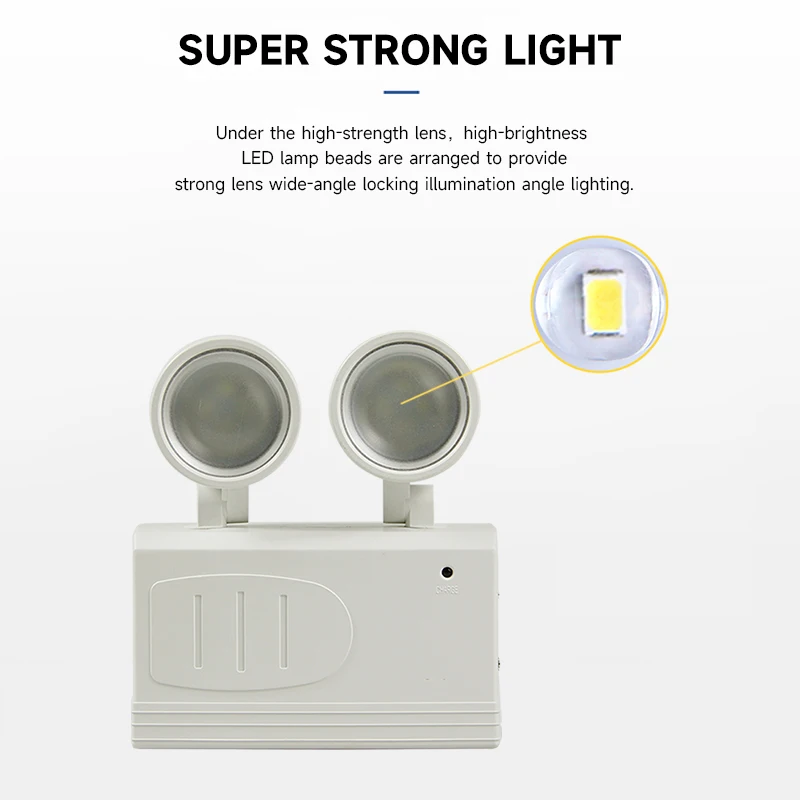 LED Double Head Fire Emergency Light 2