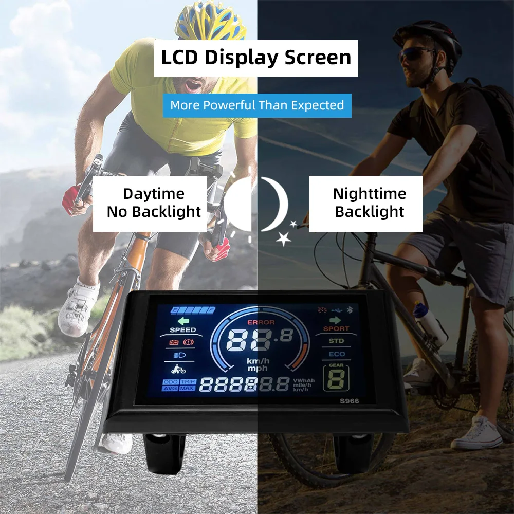 Écran LCD De Rechange Pour Vélo Électrique - 24V/36V/48V, Câble 6 Broches Étanche - Compatible Contrôleurs 02OMD