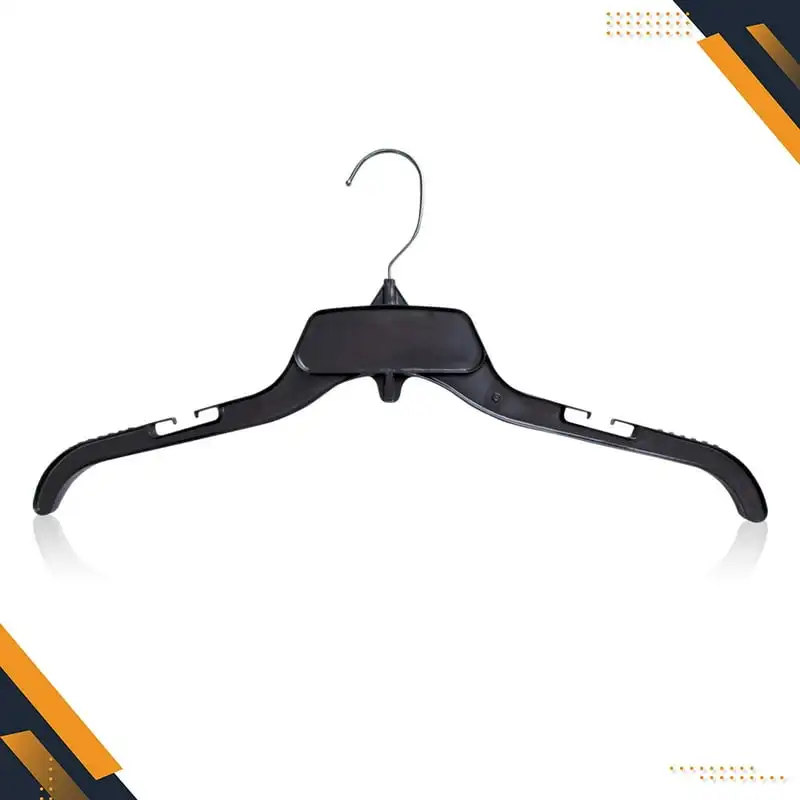 

Heavy Duty Recycled Plastic Non Slip Sweater Garment Hangers with Polished Metal Swivel Hooks, 19 Inch, 25 Pack Ganchos de mader