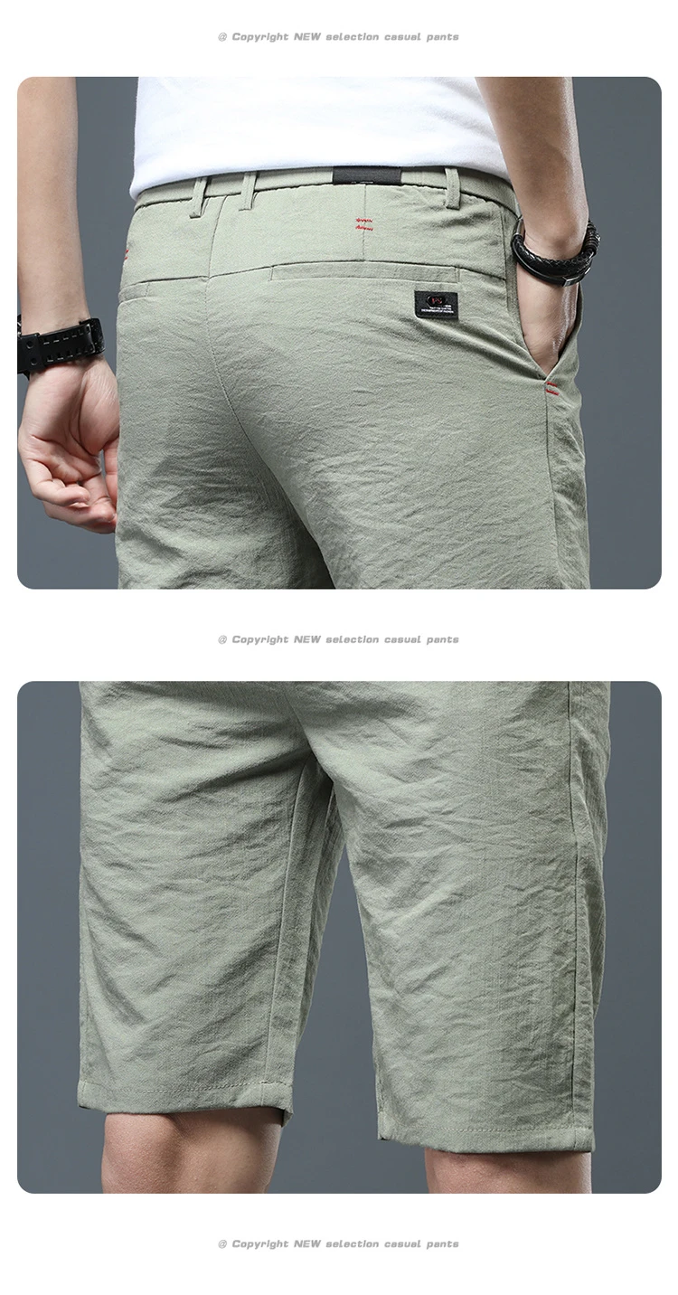 Summer Casual Shorts Men's Loose Straight leg Pant Trend Korean Version Slim 5 Point  Brand all Match Five Point Trousers