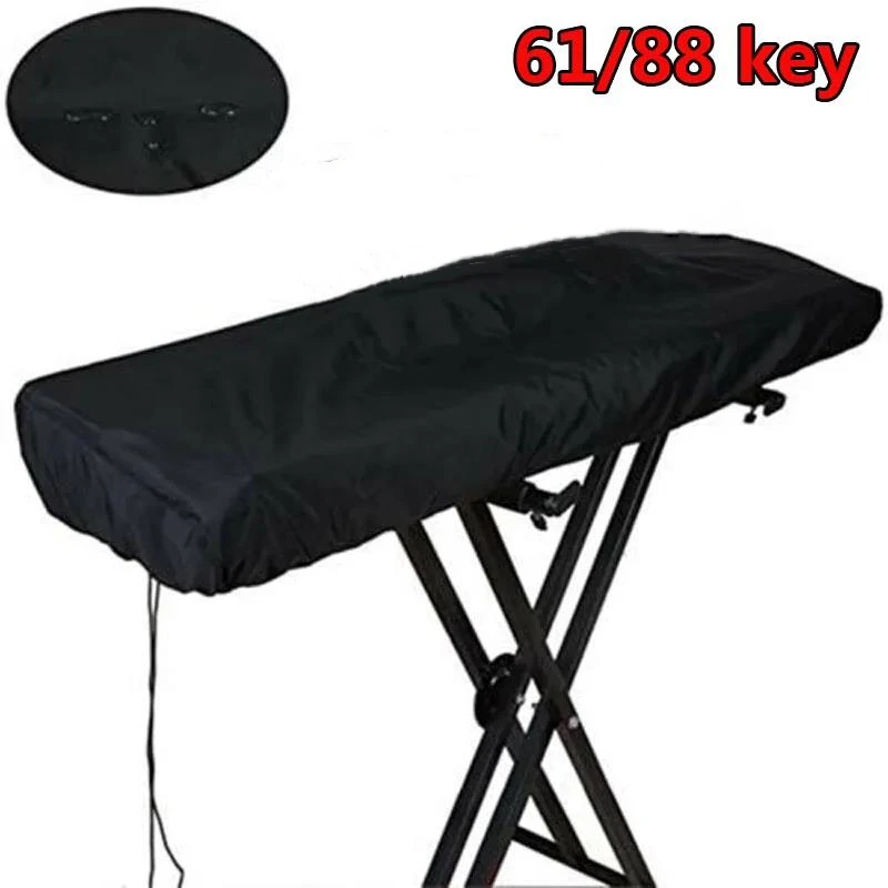 Universal 61-key/88-key Piano Keyboard Cover Black Oxford Waterproof Electronic Keyboard Dust Cover Piano Accessories piano keyboard cover piano keyboard covers