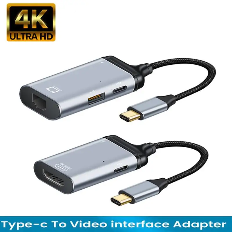 

Type C Male Converter Adapter Usb C To HDMI-compatible Vga/dp/gb/mini Dp 60hz PD Fast Charging Cable For MacBook Pro Huawei