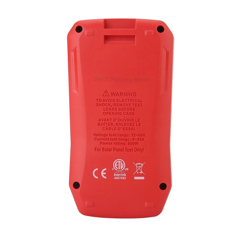UT673PV Solor MPPT Meter Photovoltaic Maximum Power Tester Peak Open Circuit Voltage Short Circuit Current Pmax Lmp Voc Lsc Test solar power tester