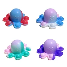 

Fidget Toys Pop It Flip Octopus Octopus Pendant Silicagel Antistress Push Bubble Popit Reduce Pression Pops Keychain Toy for Kid