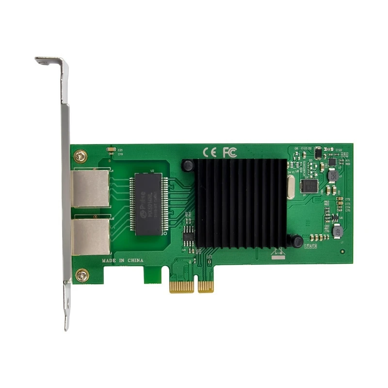 PCI-E X1 NH82580 Двухпортовая гигабитная Серверная сетевая карта RJ45 1000 Мбит/с двойной