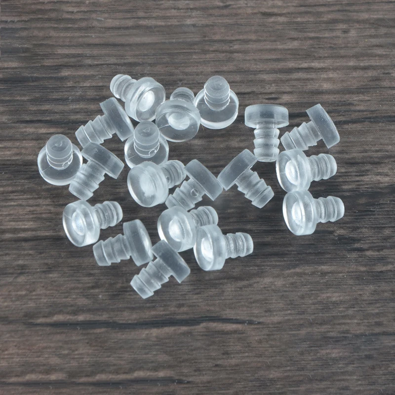 50PCS Reduce Noise Rubber Clear Soft Stem Bumpers Protector Table Bumpers 5mm For Furniture Cabinet Door Accessories