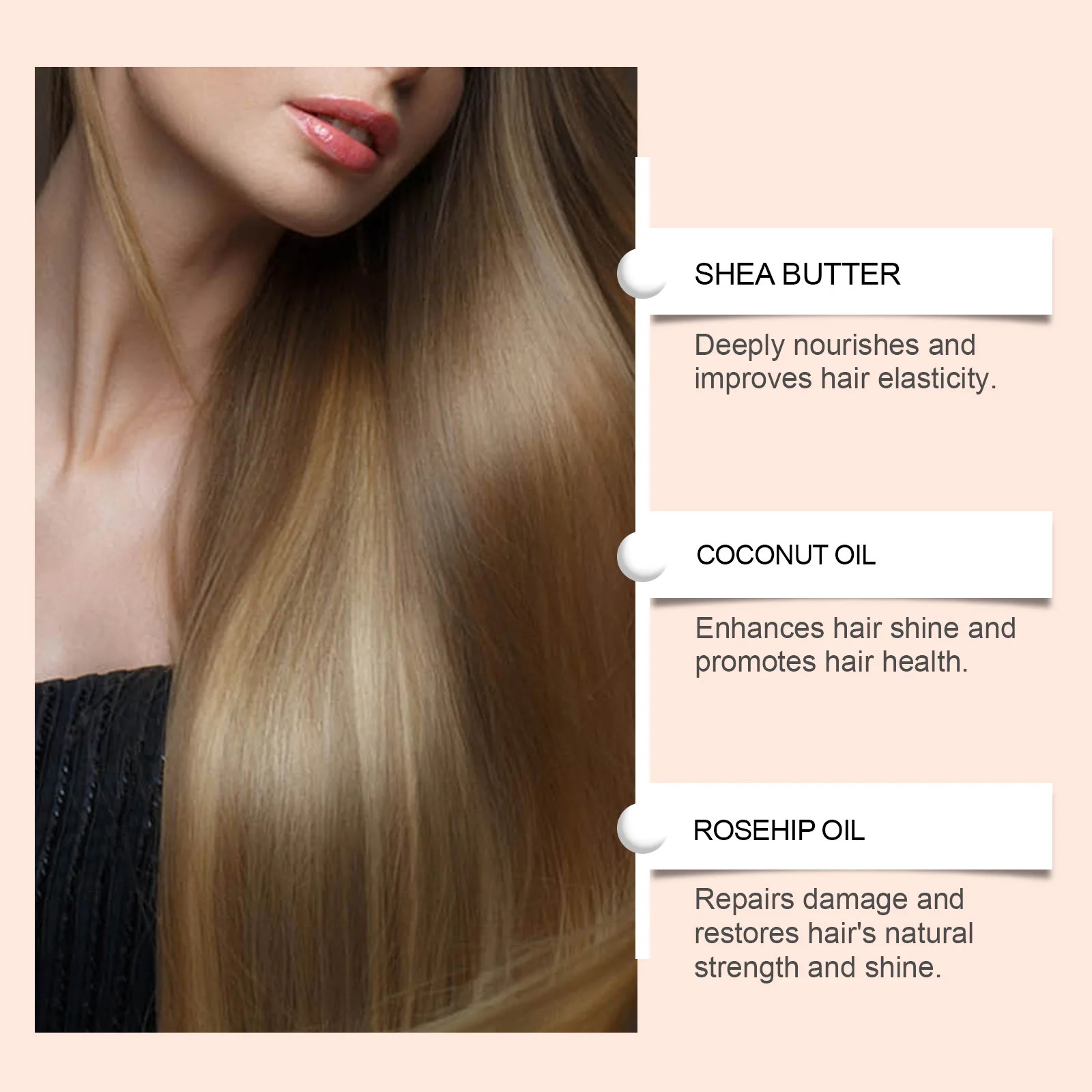 Hair Care Essential Oil - Nourishing Essential Oil for Smoothing Hair, Enhancing Natural Shine, Boosting Volume and Taming Frizz