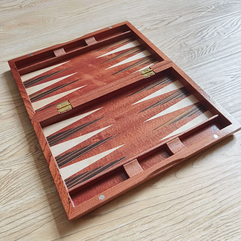 Wooden Backgammon Chess Set Large Handmade Board Games Portable Family Travel Table Games Children Aldult Gift