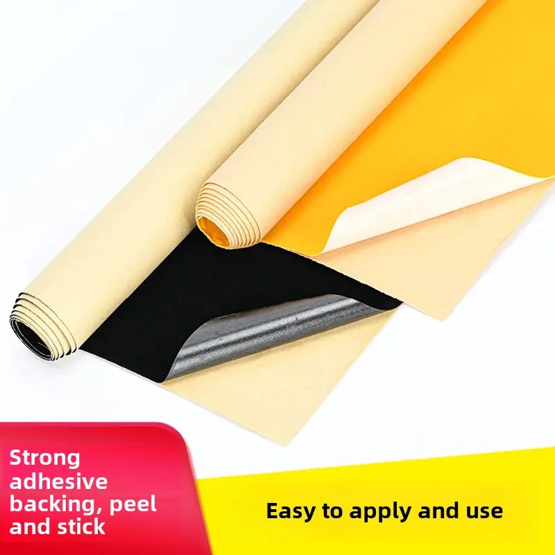 Thickened Self-Adhesive Flocking Cloth Black Dry Adhesive Velvet Fabric with Adhesive Counter Jewelry Gift Box Packaging