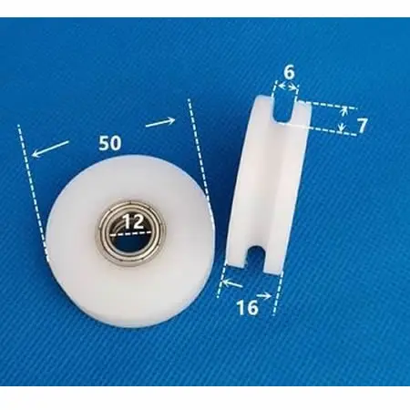 4pcs 5 * 24 * 7mm U Groove Nylon Flessibile Cuscinetti A Sfera Ruote A