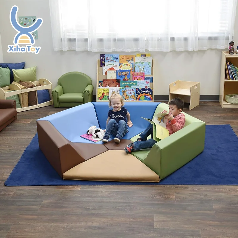 

XIHA Daycare Childcare Center Kids Nursery School Preschool Furniture Sets Kindergarten Wooden Montessori Furniture Tables