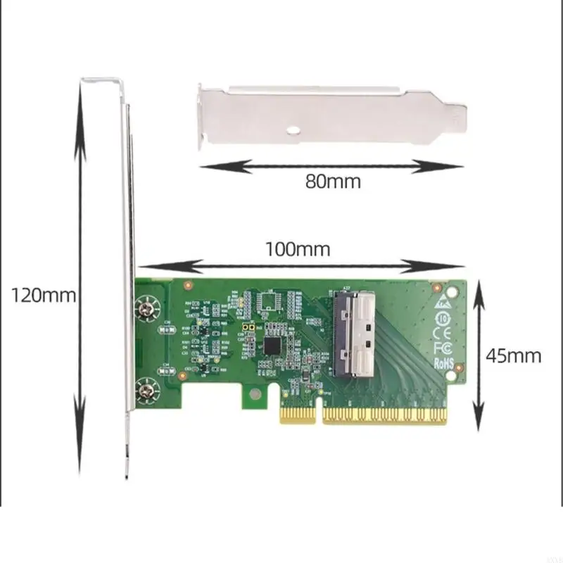 AXYB Portable PCIE 5.0 to MICO 8I Expansion Card for Data Transfer MICO 8I Converters Card for PC Desktop Accessories