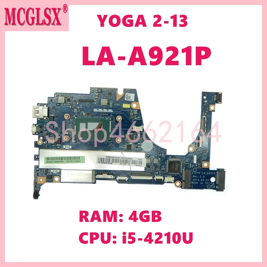 

Оригинальная материнская плата для ноутбука Lenovo Yoga 2-13, материнская плата для ноутбука 100%, протестирована