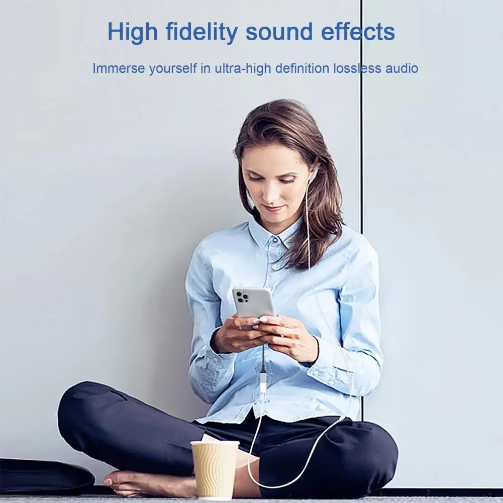 

Аудиоадаптер с функцией обратной связи в режиме реального времени, адаптер для наушников с усиленным звуком типа c на 8-pin для серии Iphone 15 с низкой задержкой