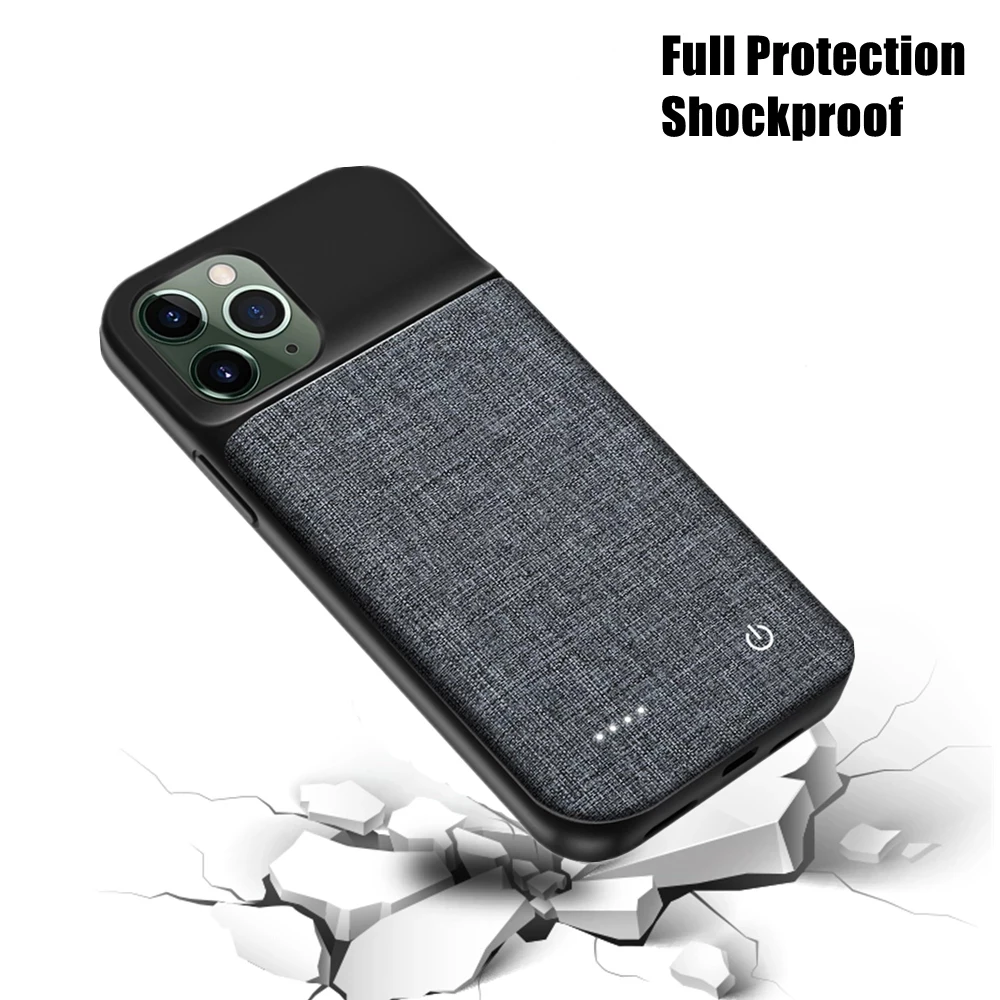 Powerbank Case For iPhone 13 Pro Max 11 12 Pro XS Max XR 12 13 Mini Battery Cases 6800mAh Portable Charger Power Bank Cover