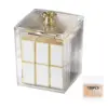 Clear Plastic Cotton Swab Holders Cotton Ball Container Vanity Organizer Makeup StorageBox Dispenser Jars with Lids for Bathroom 6