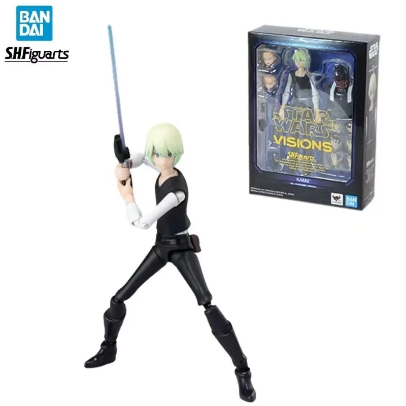Bandai Original Shfiguards Star Wars Fantasy Karre Anime Action Figures Modello Giocattoli Per Bambini Collezione Accessori