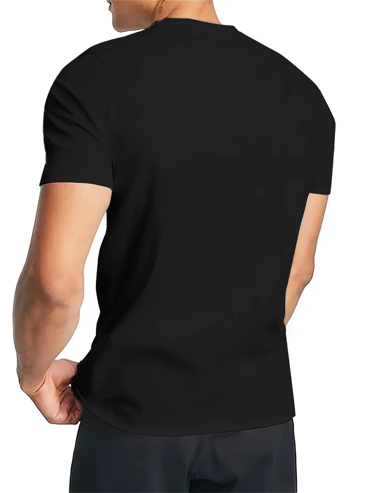 Hey Laser Lips Robot Graphic T-Shirt for Men