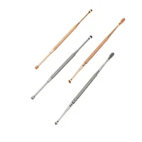 Stainless Steel Double Head Ear Cleaner Spoon Spiral Ear Pick Spoon Earwax Remover Cleaning Tool Ear Care Ear Clean Tool 2