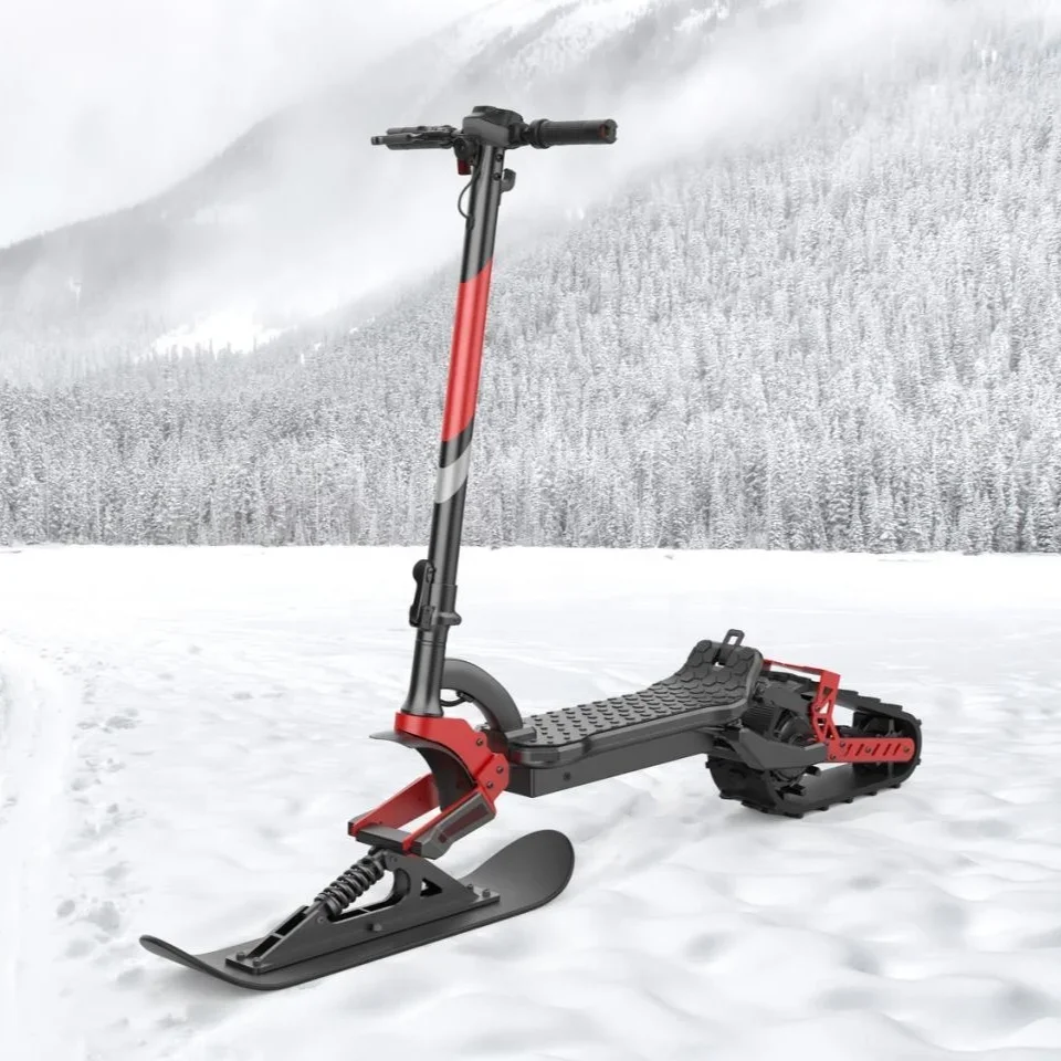 Самокат на гусеницах по снегу. Dtv шредер. Легкий электрический снегоход sniejik. Гусеничные лыжи. Электроснегокат snowscooter 1000w.