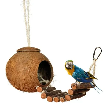 Coconut Shell Bird Nest 1