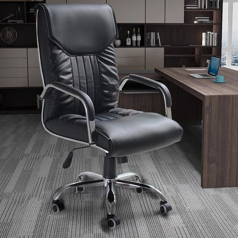 Bureau Relax Office Chairs Mobile Leather Metal Executive Office Chairs Library Swivel Cadeira Escritorio Adjustable Furnitures hairdresser barber chairs esthetician recliner manicure swivel chair metal cosmetic stool silla de barbero luxury furnitures