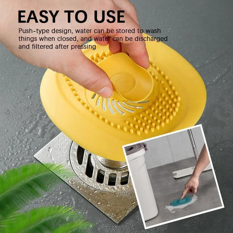 

Bathroom Washbasin Drain Hair Catcher Silicone Sink Drain Strainer Shower Bathtub Floor Filter Deodorant Plug Bathroom Accessori