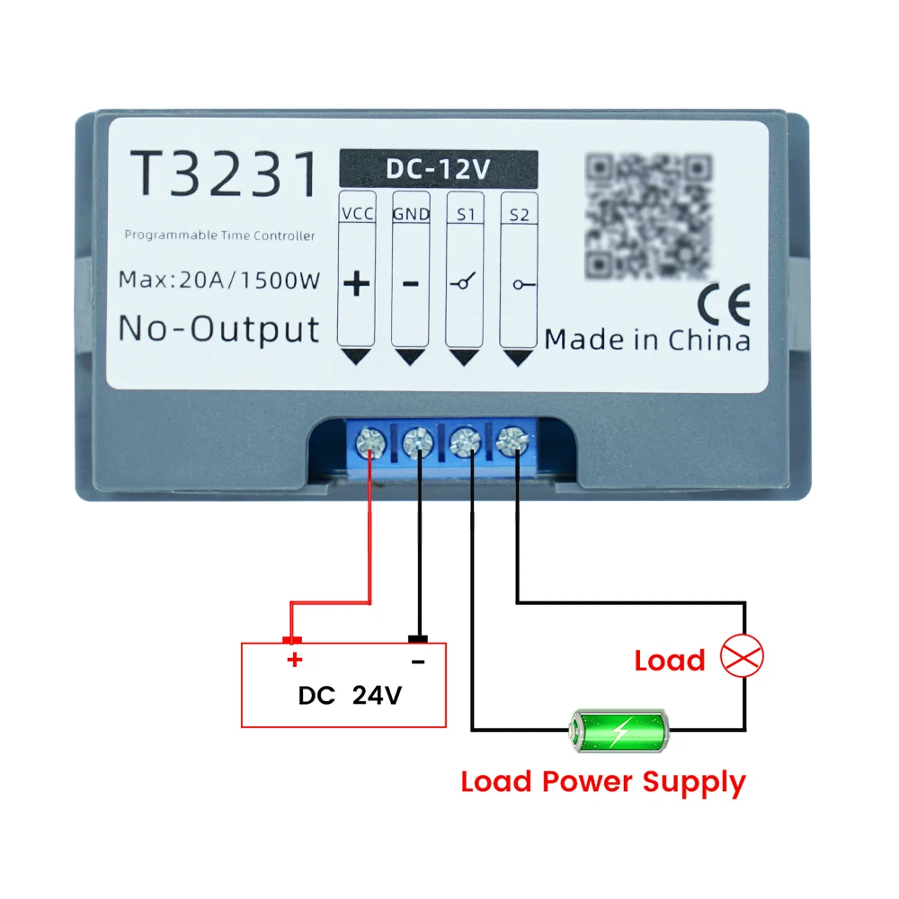 T3231 AC110-220V DC 12/24V Digitales zyklisches Zeitverzögerungsrelais LED-Anzeige Zeitrelais Zyklus-Timer-Steuerschalter – Detail 9