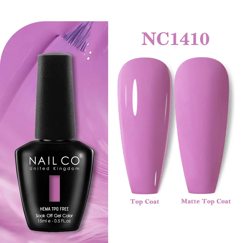 Premium Gel Nail Polish 15ml - HEMA Free Base & No Wipe Top Coat for Long-Lasting Manicure