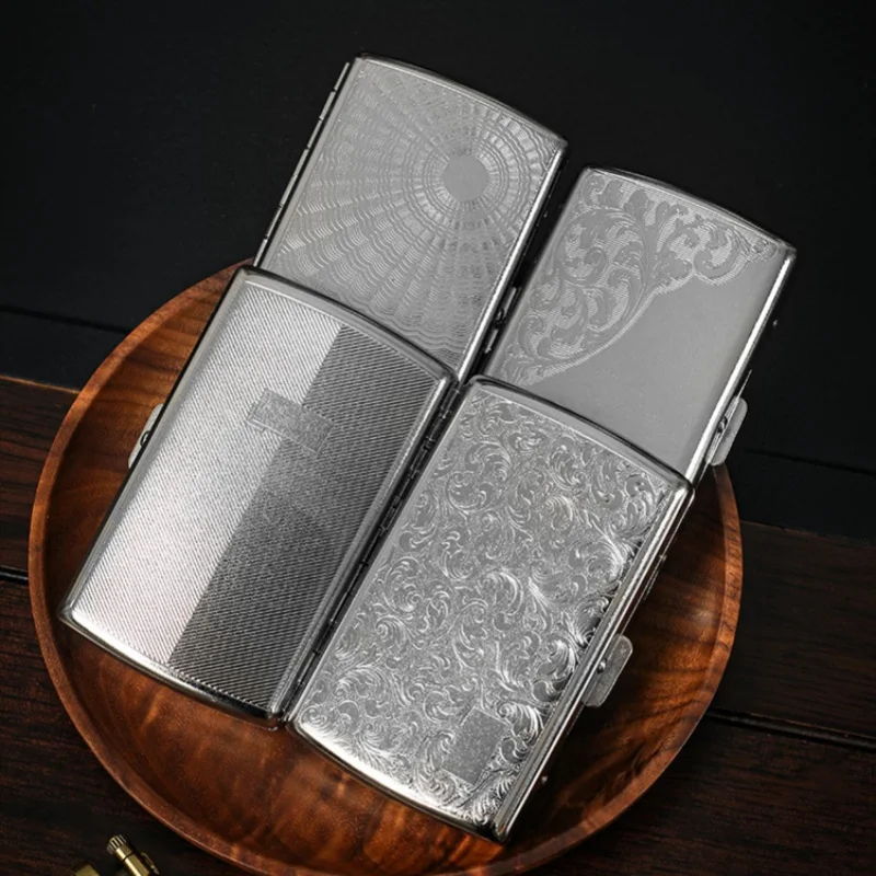 Sleek Metal Cigarette Storage Case - Elegant, Durable, and Portable Anti-Pressure Outdoor Smoking Box