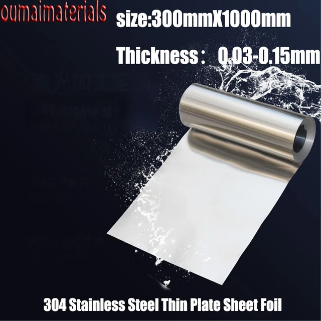 Thickness 0.05mm ~ 1mm Stainless Steel Strip 301 Steel Sheet Thin Steel  Plate / Foil Corrosion Resistance Can Customize Size - AliExpress