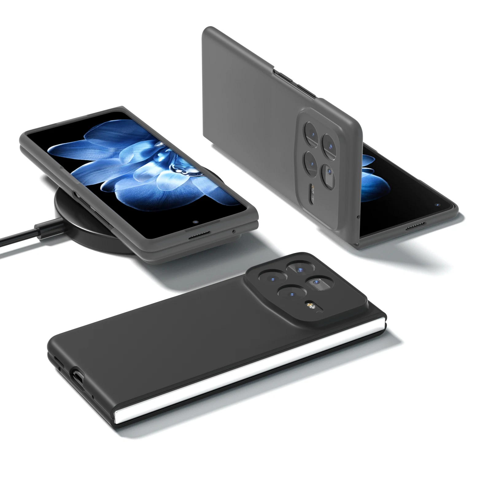 Ultra-Thin Skin Feel Hard Case - Anti-Fouling, Comfortable Grip, Super Slim Folding Protective Cover