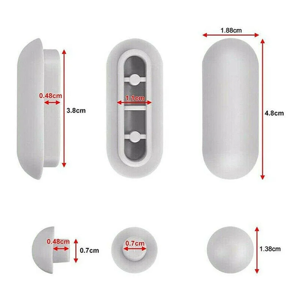 6 Pcs Toilet Lid Plastic Antislip Gasket Toilet Seat Shock-Proof Buffers Cushion Rubber Pad Cover Bumper Shock Bathroom Fixtures