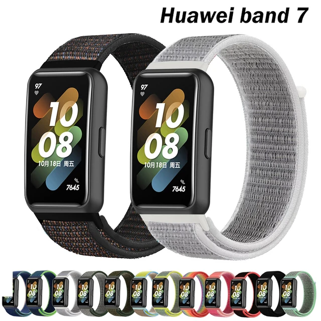 Nylon loop Strap For Huawei band 7 Sport Smartwatch accessories Adjustable  Replacement Bracelet correa For Huawei watch band 7