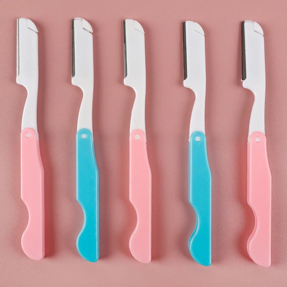 Eyebrow Trimmer Eye Brow Razor Stainless Steel Safety Face Blade Epilation Hairs Brow Removal Shaver Woman Portable Makeup Tools 6