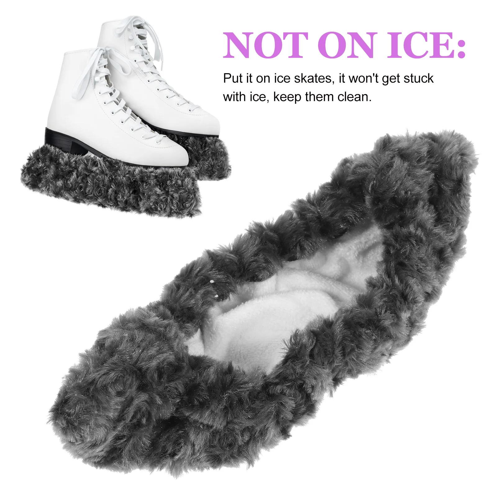 Gray Skate Guards Ice Skate Covers Blade Protectors Professional Skates Guards Shoe Blades Covers Skating Shoes Protectors Team