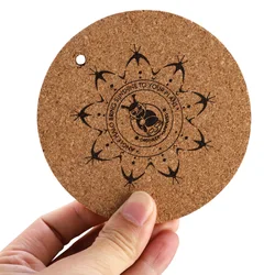 Plant Pad Light Grow Lights Mats Convenient Circular Cork+PP Tools Brown Lamp Holders 10cm Indoor Gardening Supplies Bases
