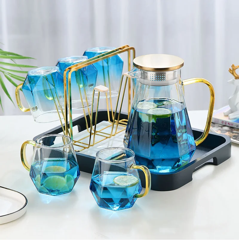 1800ml Glass Kettle High Borosilicate Glass Water Kettle Tea Boil Water Jug Large Jug lemonade Beverages