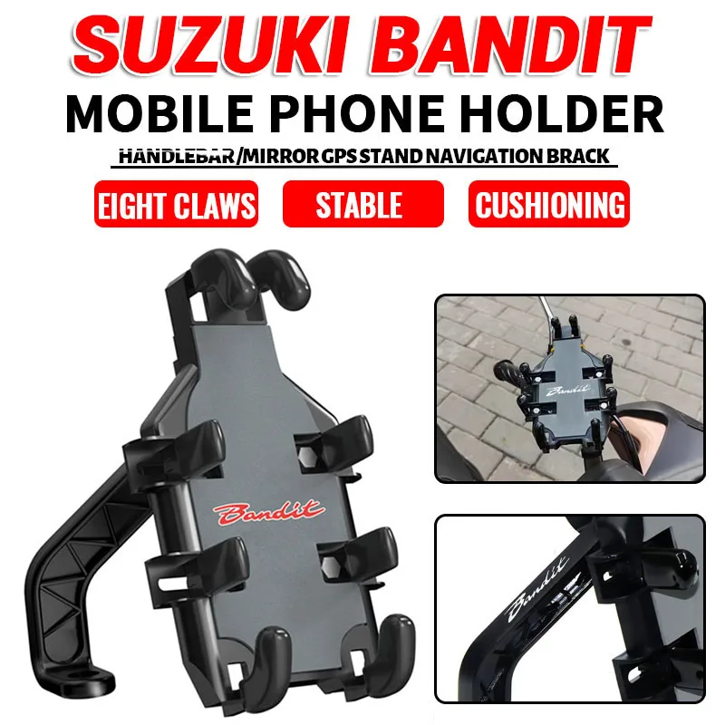 

For SUZUKI Bandit 1200 1250 1250S 1250F 250 400 650 GSF650 GSF 650 Motorcycle Handlebar Mobile Phone Holder GPS Stand Bracket