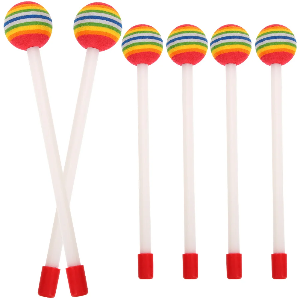 

6pcs Drum Sticks Stage Performance Lollipop Drumsticks Hand Percussion Beat Toys