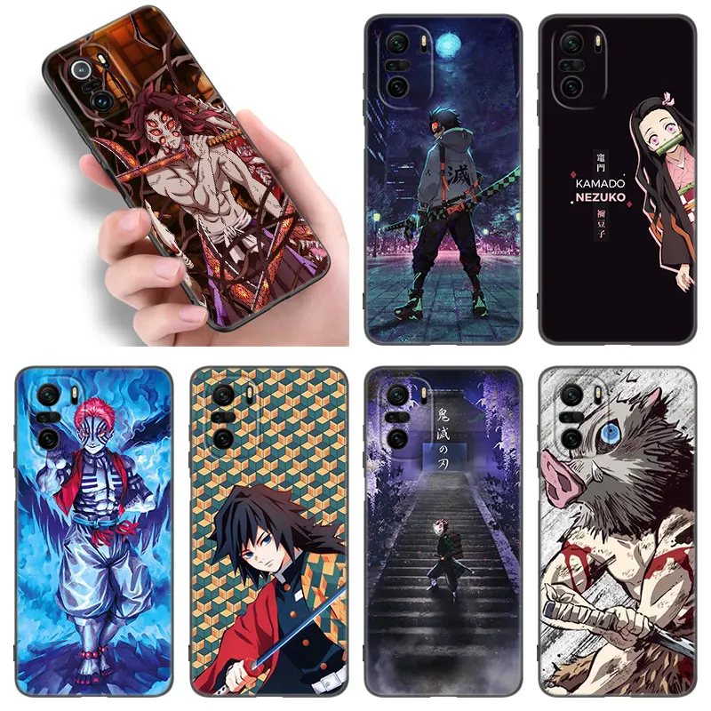 Anime Demon Slayer Phone Case For Xiaomi POCO F2 F3 M2 M3 M4 X3 X4 Pro anime-demon-slayer-phone-case-for-xiaomi-poco-f2-f3-m2-m3-m4-x3-x4-pro