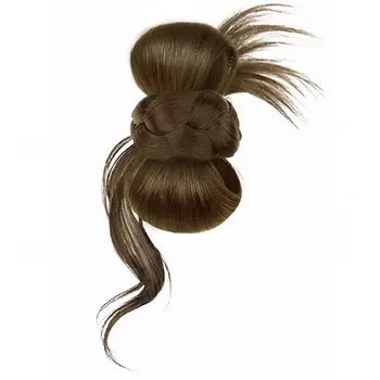 Clip per capelli a chignon di alta qualità con presa forte, colore marrone scuro, per feste