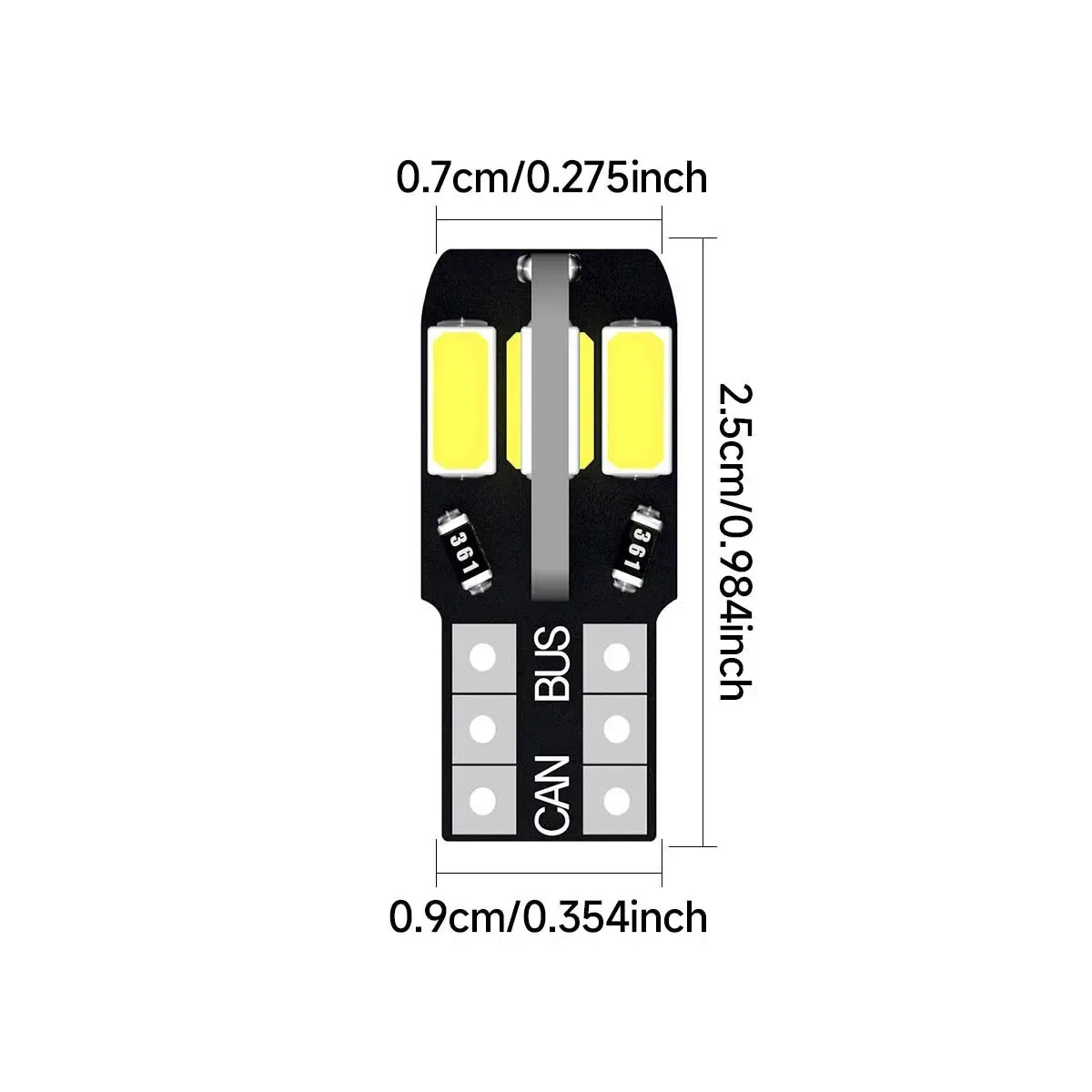 ڵ ׸   ,  , ڵ ȣ ,  LED , ĵ 8SMD, 12V, W5W, T10, 100 